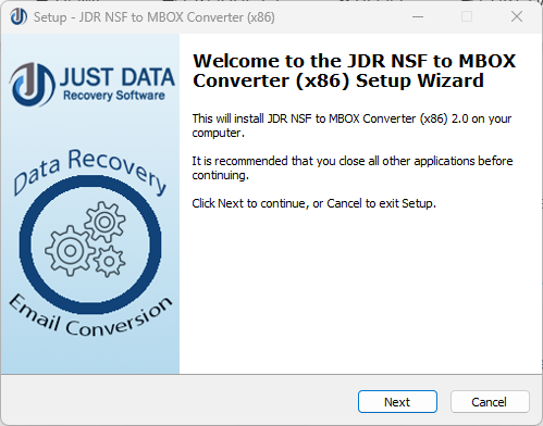 STEP-1 : JDR NSF to MBOX Converter