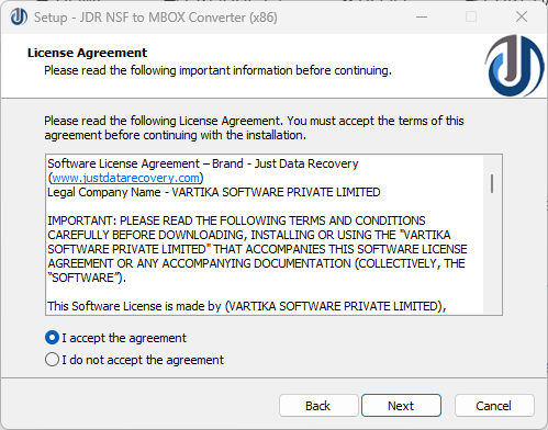 STEP-2 : JDR NSF to MBOX Converter