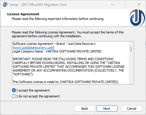 STEP-2 : JDR Office 365 Migration Tool