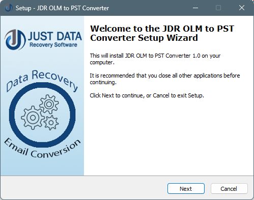 STEP-1 : JDR OLM to PST Converter Software