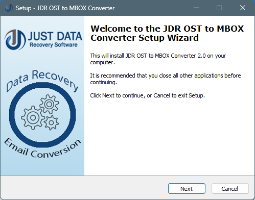 STEP-1 : JDR OST to MBOX Converter Software