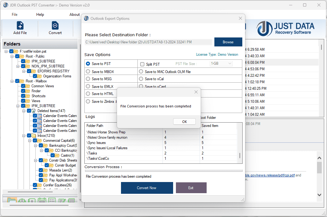 STEP 7 :- JDR Outlook PST Converter Software